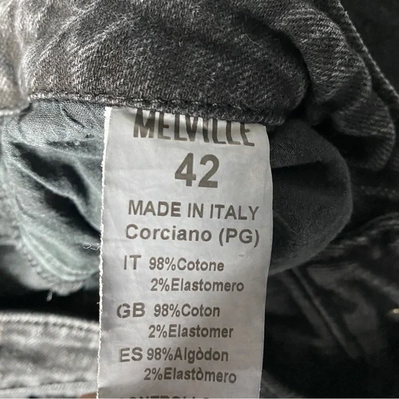 Brandy Melville Flare Jeans Dark Grey Faded Black Denim - Picture 10 of 10